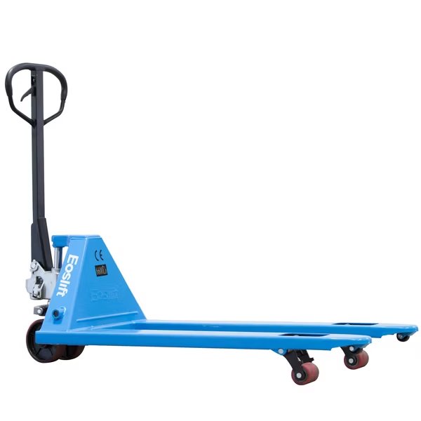 Professional Grade M25 Manual Pallet Jack 5,500 lbs. 27 in. x 48 in. German Seal System with Polyurethane Wheels, Eoslift, Mfr#: M25